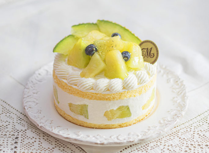 新宿店限定】鉾田（ほこた）メロンのショートケーキ／【有楽町店限定